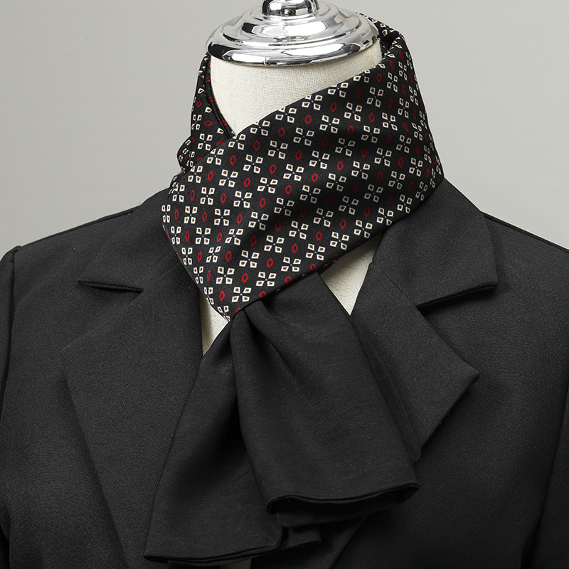 Scarf Silk Square - メンズスカーフ イミテーションシルク ネックスカーフ 小さな正方形 スーツシャツの襟ネック スーツネック