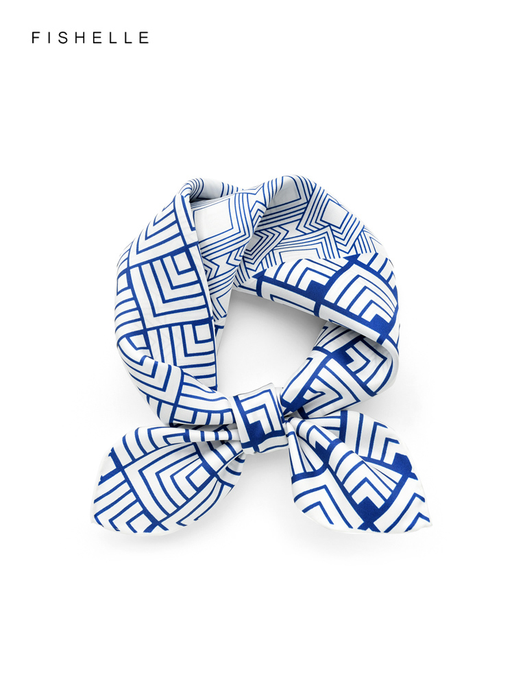 Ascot Neck Scarf - 女性のための中国のクラシックなシルクスカーフ,天然シルクのスカーフ,春と秋の女性のための小さな正方形
