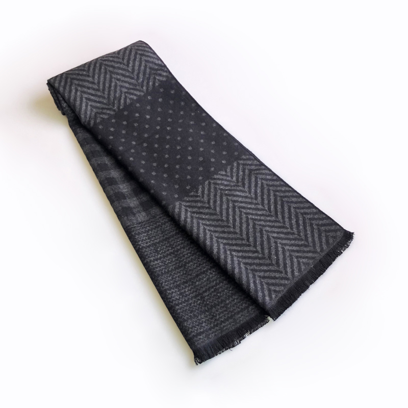 Muffler Men Wool - 男性用タッセル付きカシミヤスカーフ,クールなショール,暖かいスウェットシャツ,綿のスカーフ,カジュアルなデザイン,冬と秋のファッション