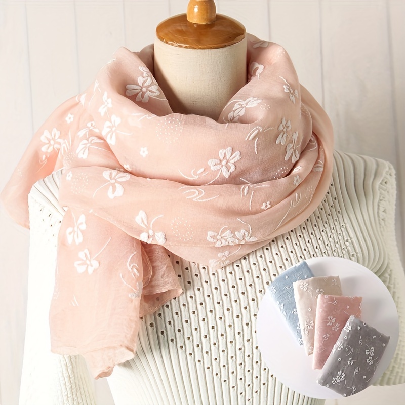 Bandana Cotton - 2023 スペインブランド春の女性のスカーフファッションソフト薄いロングシルクスカーフ綿冬ショール女性パシュミナバンダナスカーフヒジャーブ