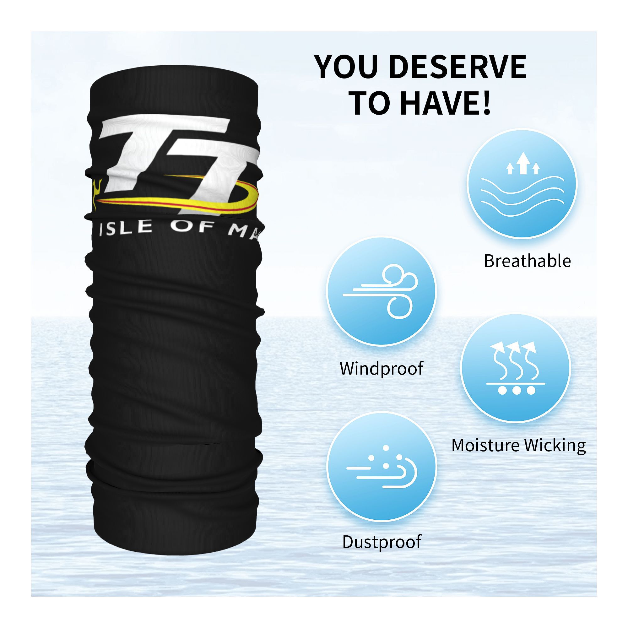 カスタムオートバイスポーツマン島 TT レース冬ヘッドバンド - Neck Warmer Tube のレビューと価格