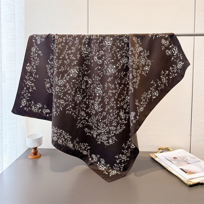 高級ヴィンテージ 90X90cm 正方形スカーフ女性のための - Ascot Neck Scarf のレビューと価格