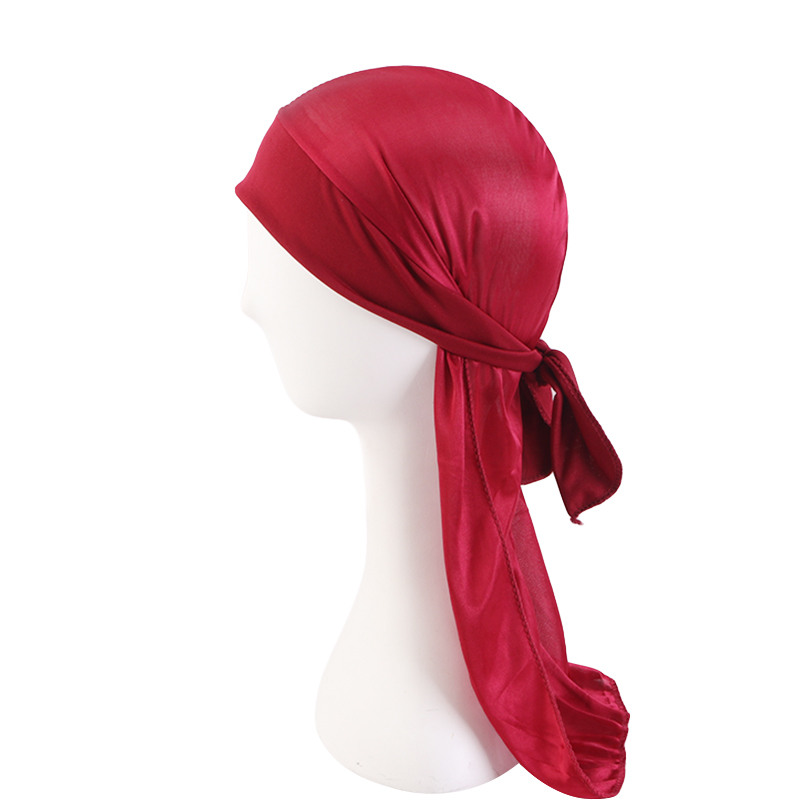 男性のシルキーデュラグバンダナターバンハット伸縮性ウィッグサ - Bandana Doo Rag のレビューと価格