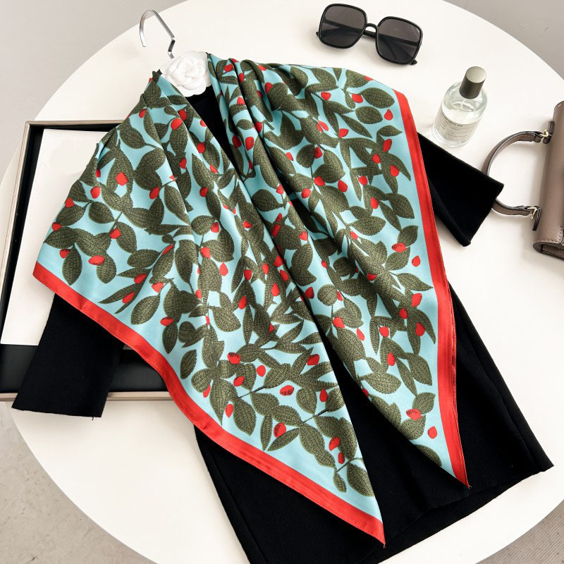 90 センチメートル正方形スカーフ高品質バンダナ女性高級ツイ - Scarf Silk Square のレビューと価格