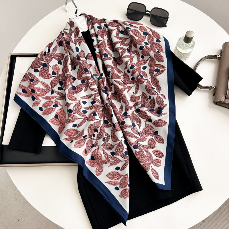 90 センチメートル正方形スカーフ高品質バンダナ女性高級ツイ - Scarf Silk Square のレビューと価格