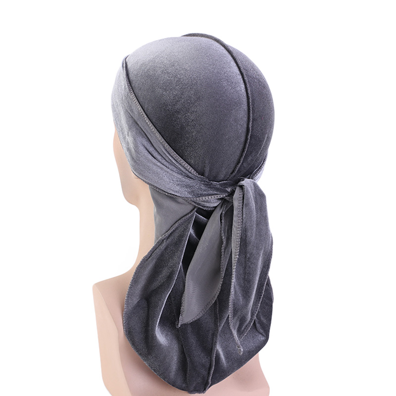 男性と女性のためのユニセックスベルベットヘッドバンド,バンダ - Bandana Doo Rag のレビューと価格