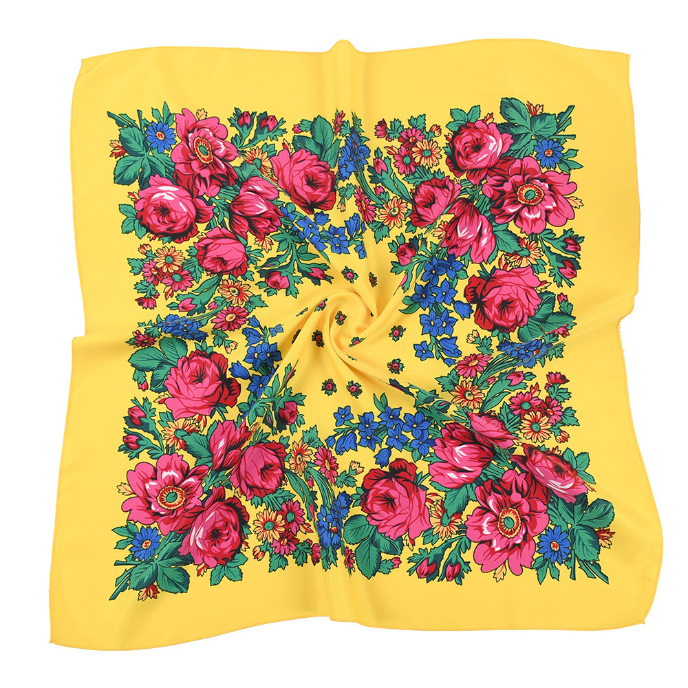 70*70 センチメートルロシアスタイルスクエアスカーフ女性 - Bandana Cotton のレビューと価格