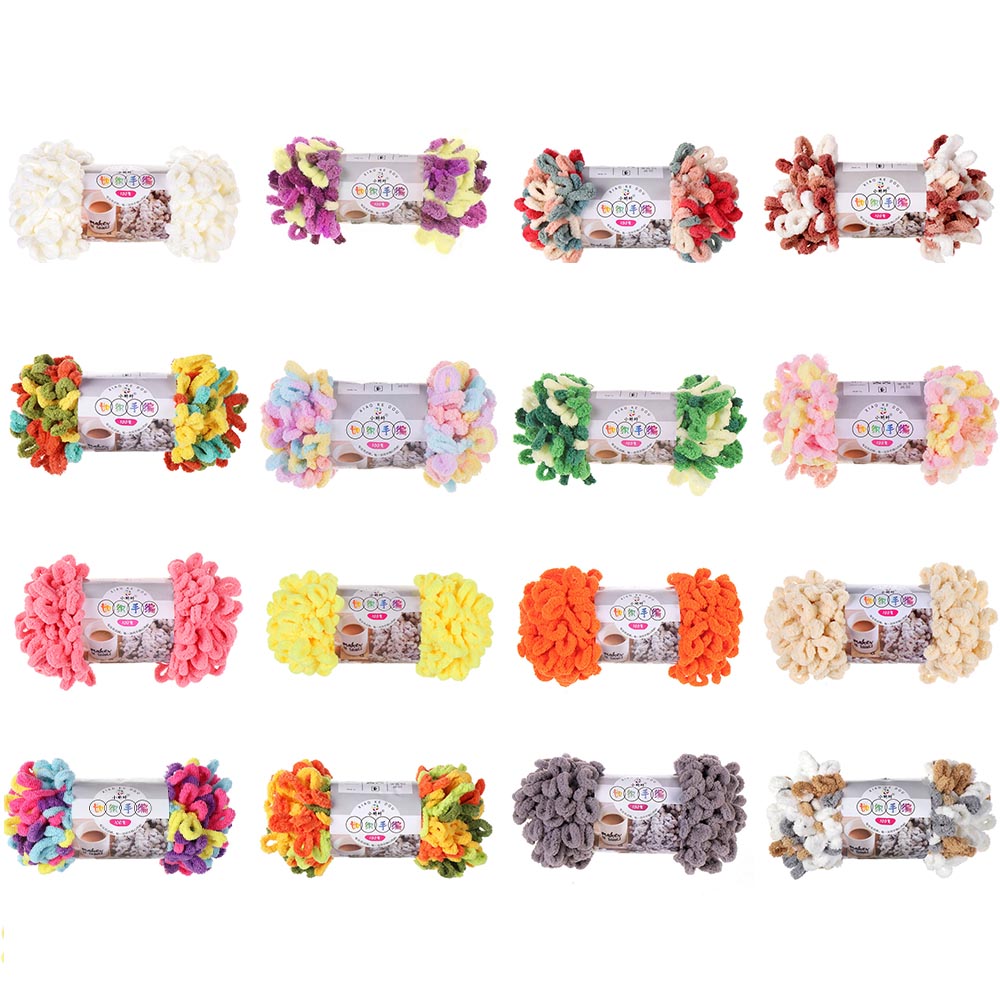 100g/ロール フィンガーループヤーン 糸 ふわふわ ソフ - Woven Scarf Blanket のレビューと価格
