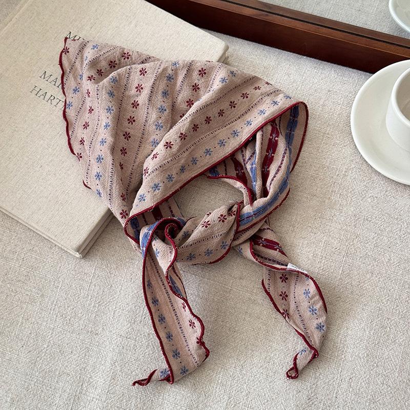 * 1 個ソフトコットンリネントライアングルスカーフカシュー - Bandana Cotton のレビューと価格