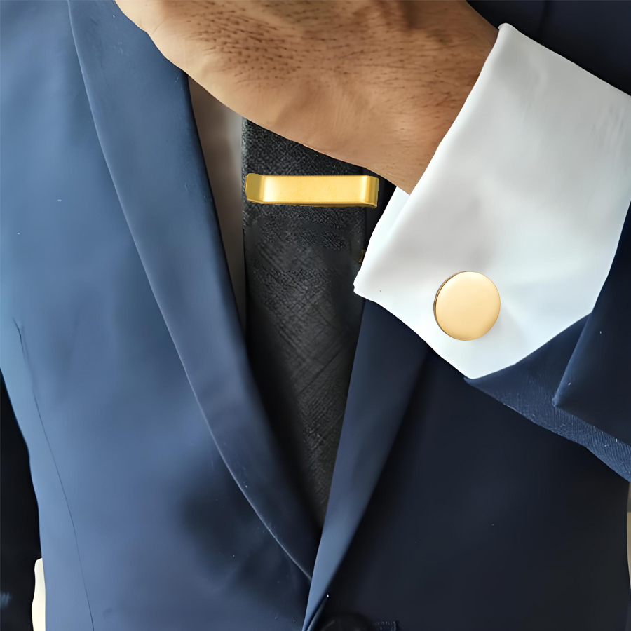 Freeteeme 新ファッションカフス & ネクタイクリッ - Tie Bar Set Gift のレビューと価格