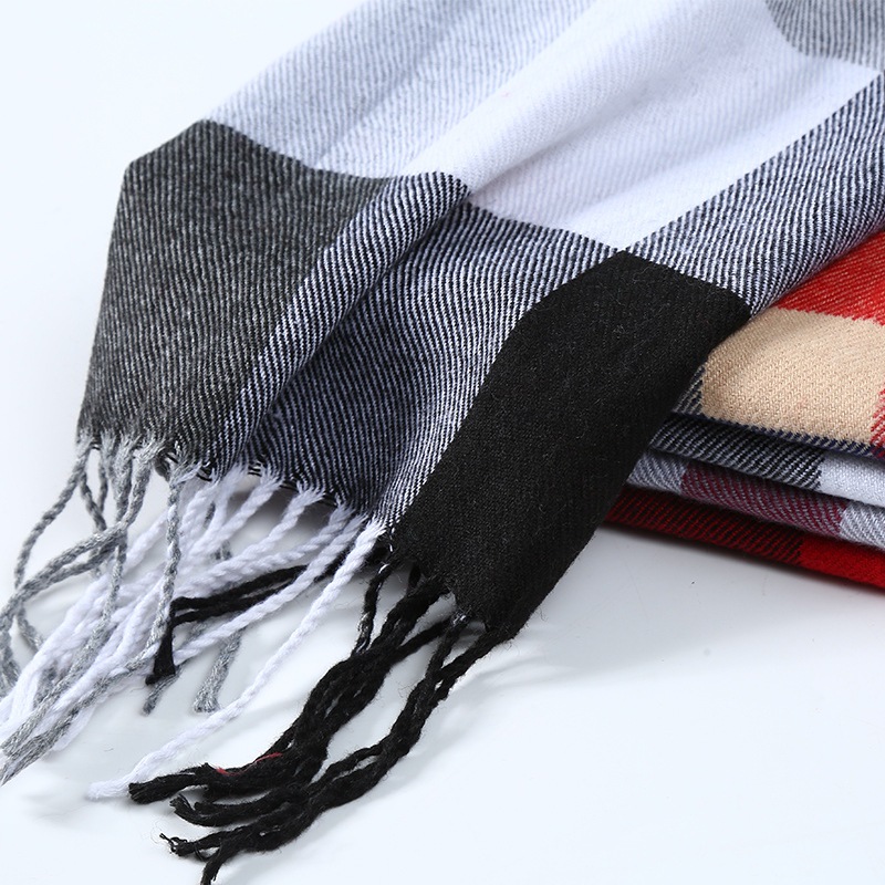 男性と女性のためのストライプのスカーフ,ショール,カジュアル - Muffler Men Wool のレビューと価格