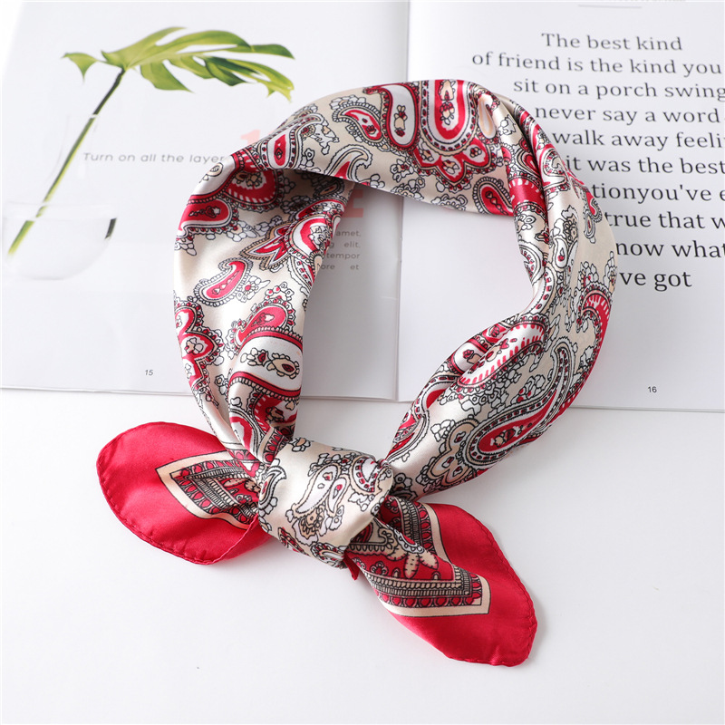 60 センチメートル高級正方形シルクスカーフ女性のためのヒジ - Scarf Silk Square のレビューと価格