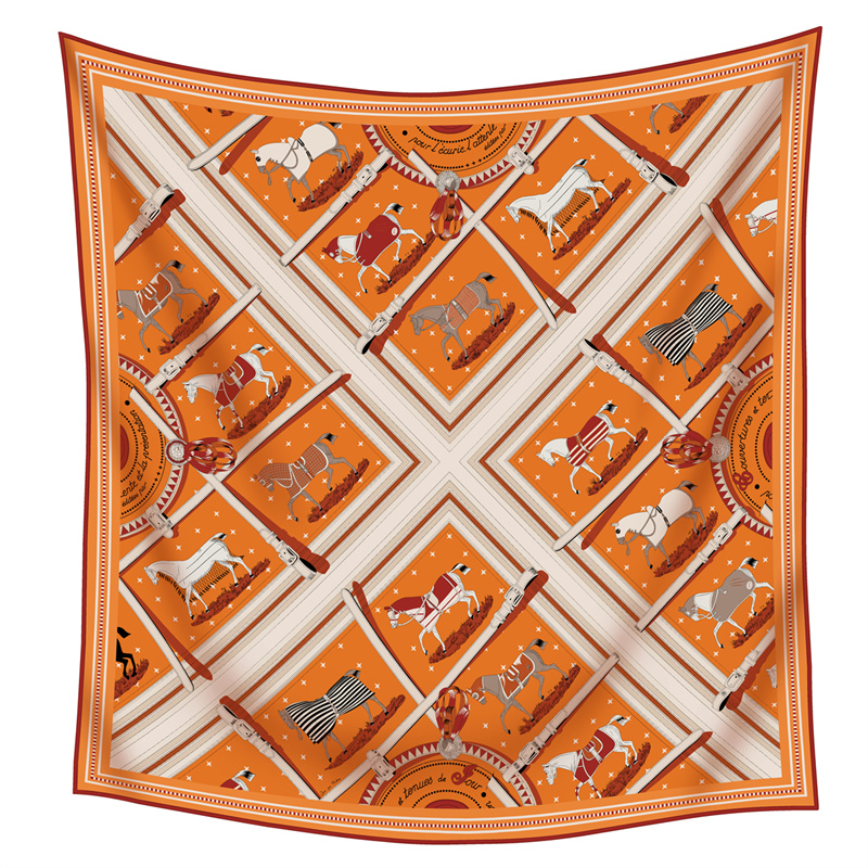 90CMファッションプリントカシミヤシルクスカーフデザイナー - Woven Scarf Blanket のレビューと価格