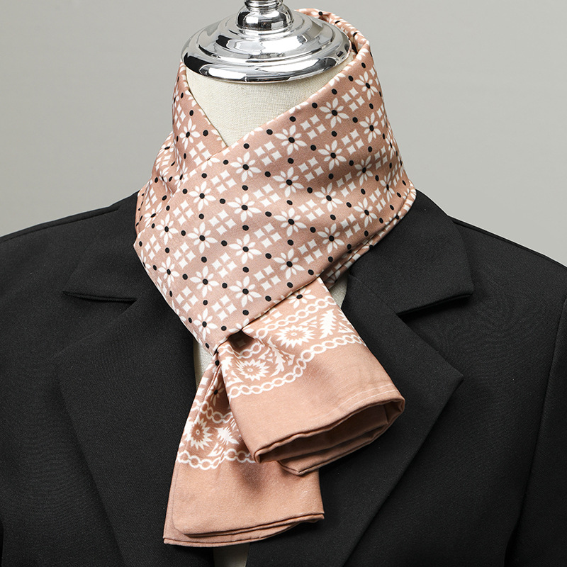 メンズスカーフ イミテーションシルク ネックスカーフ 小さな - Scarf Silk Square のレビューと価格