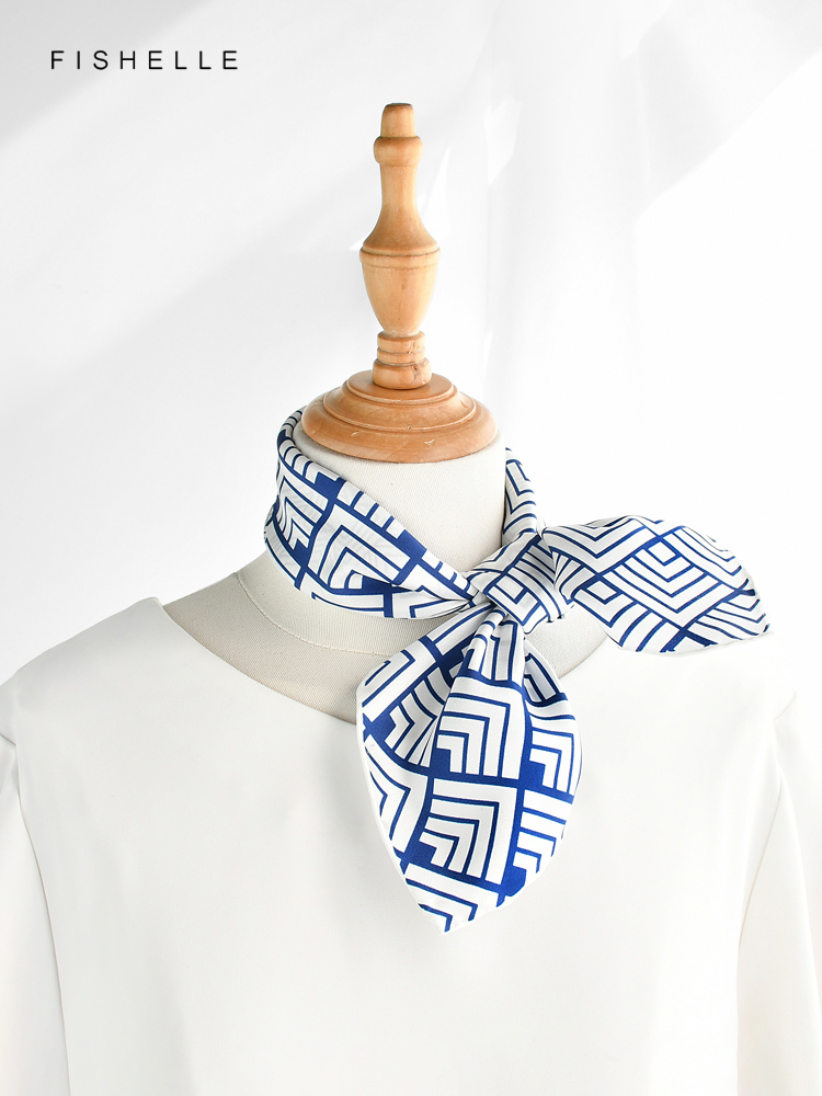 女性のための中国のクラシックなシルクスカーフ,天然シルクのス - Ascot Neck Scarf のレビューと価格