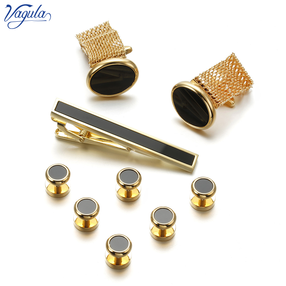 VAGULA 新 9 個カフスネクタイクリップ襟スタッドセッ - Tie Bar Set Gift のレビューと価格