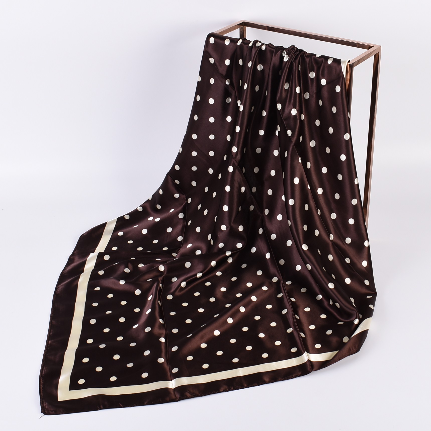 夏の新しいファッショナブルな気質ウェーブレットドット90CM - Scarf Silk Square のレビューと価格