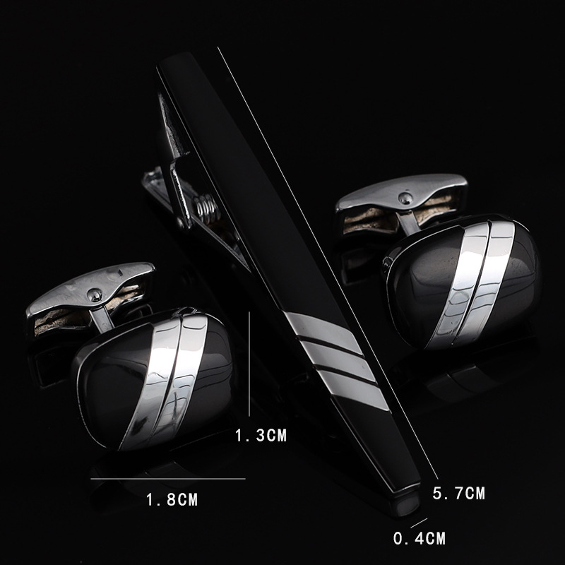 カフリンクスとアクセサリーのセット,結婚披露宴用の豪華な高品 - Tie Bar Set Gift のレビューと価格