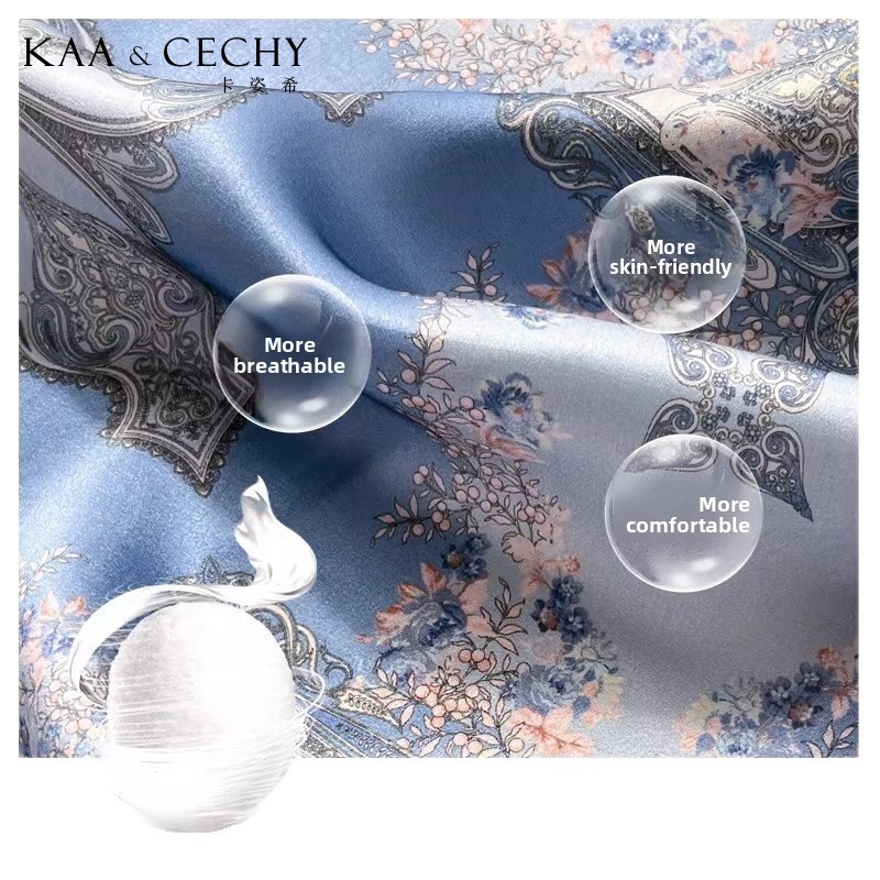 バロック花柄 100% 桑シルク正方形スカーフ 50 センチ - Scarf Silk Square のレビューと価格