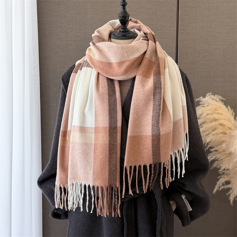 女性用イミテーションカシミヤブランケットスカーフ 190*6 - Pashmina Wrap Large のレビューと価格